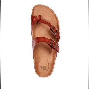 Time and Tru Women's Footbed Thong Sandals Size 9.5W